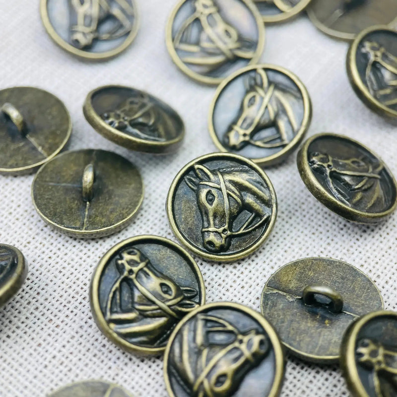 Button - Vintage Bronze 15mm by House Of Avana