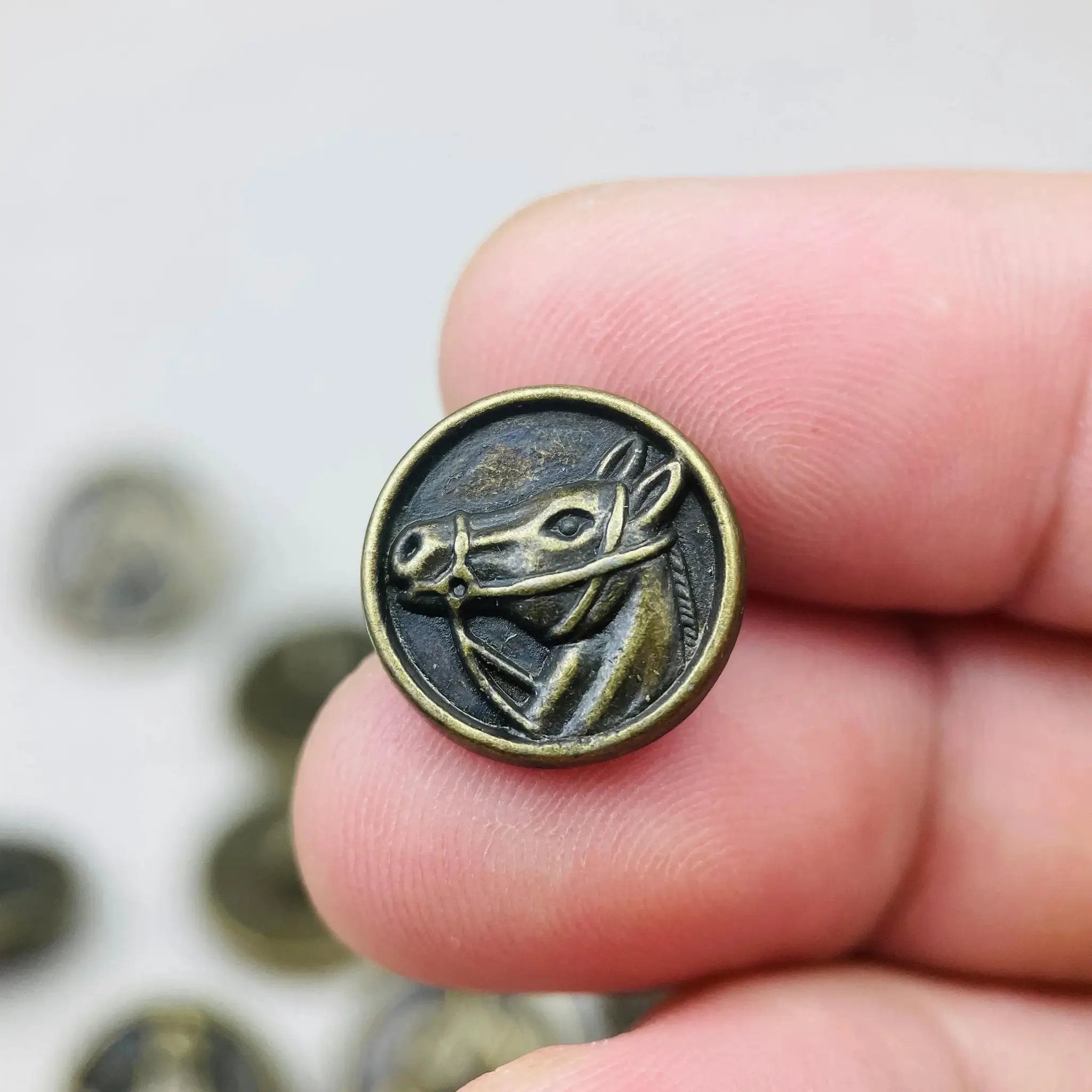 Button - Vintage Bronze 15mm by House Of Avana