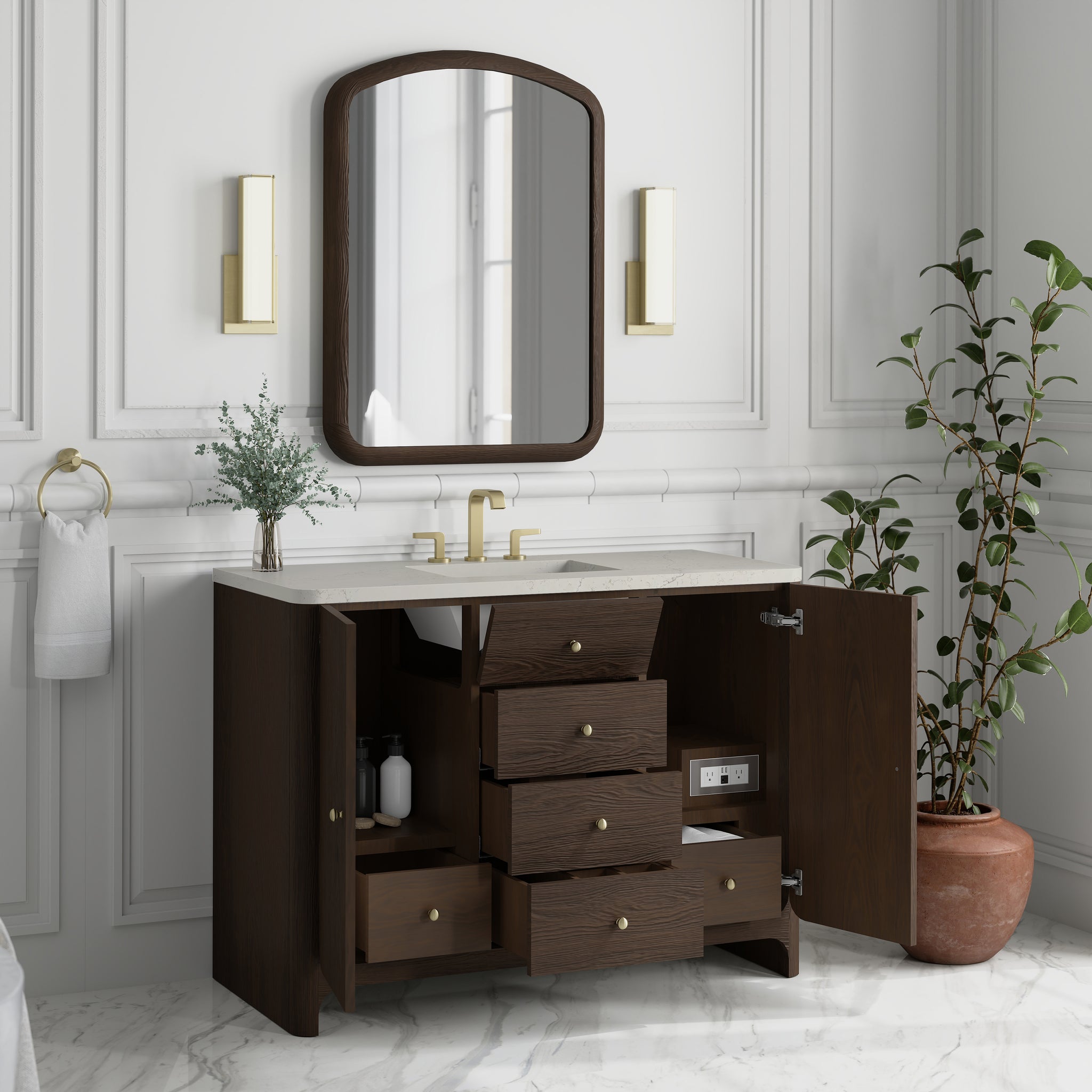 James Martin Gracyn 48" Single Bathroom Vanity, Sable, view 33