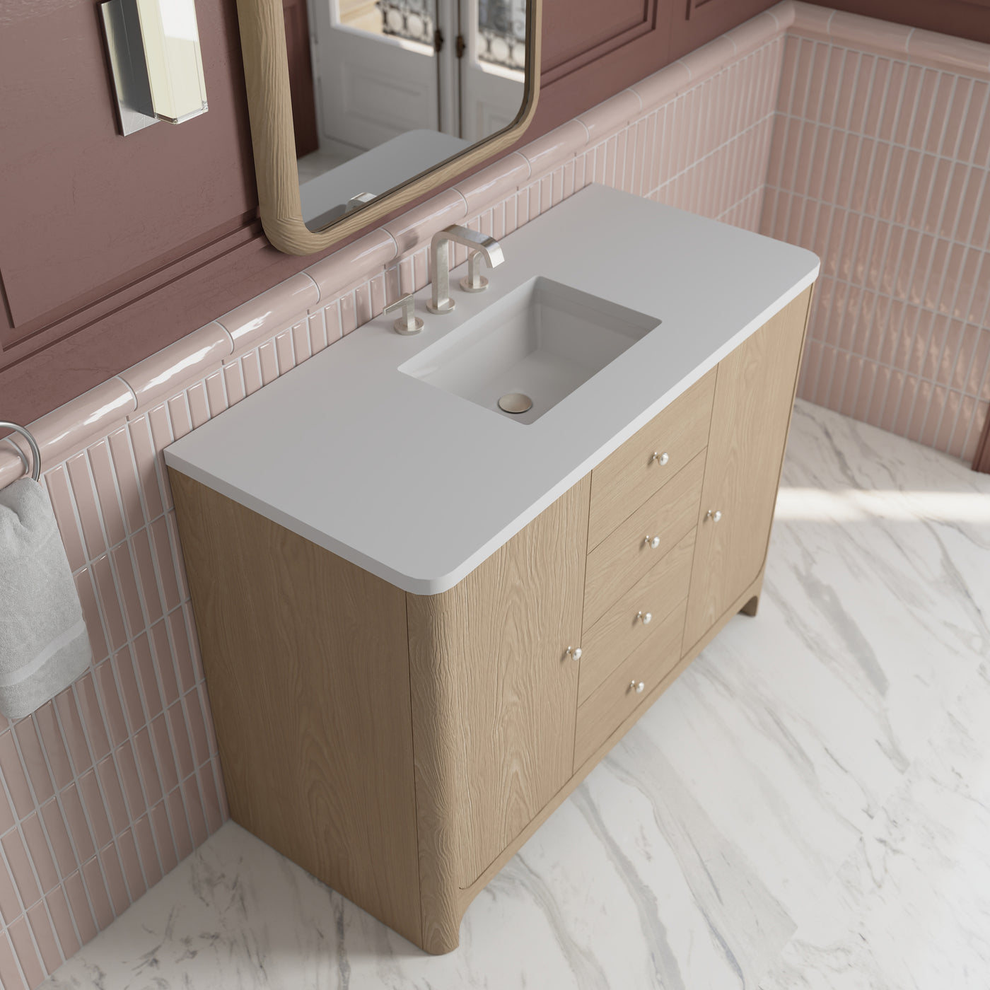 James Martin Gracyn 48" Single Bathroom Vanity, Coastal Driftwood, view 28
