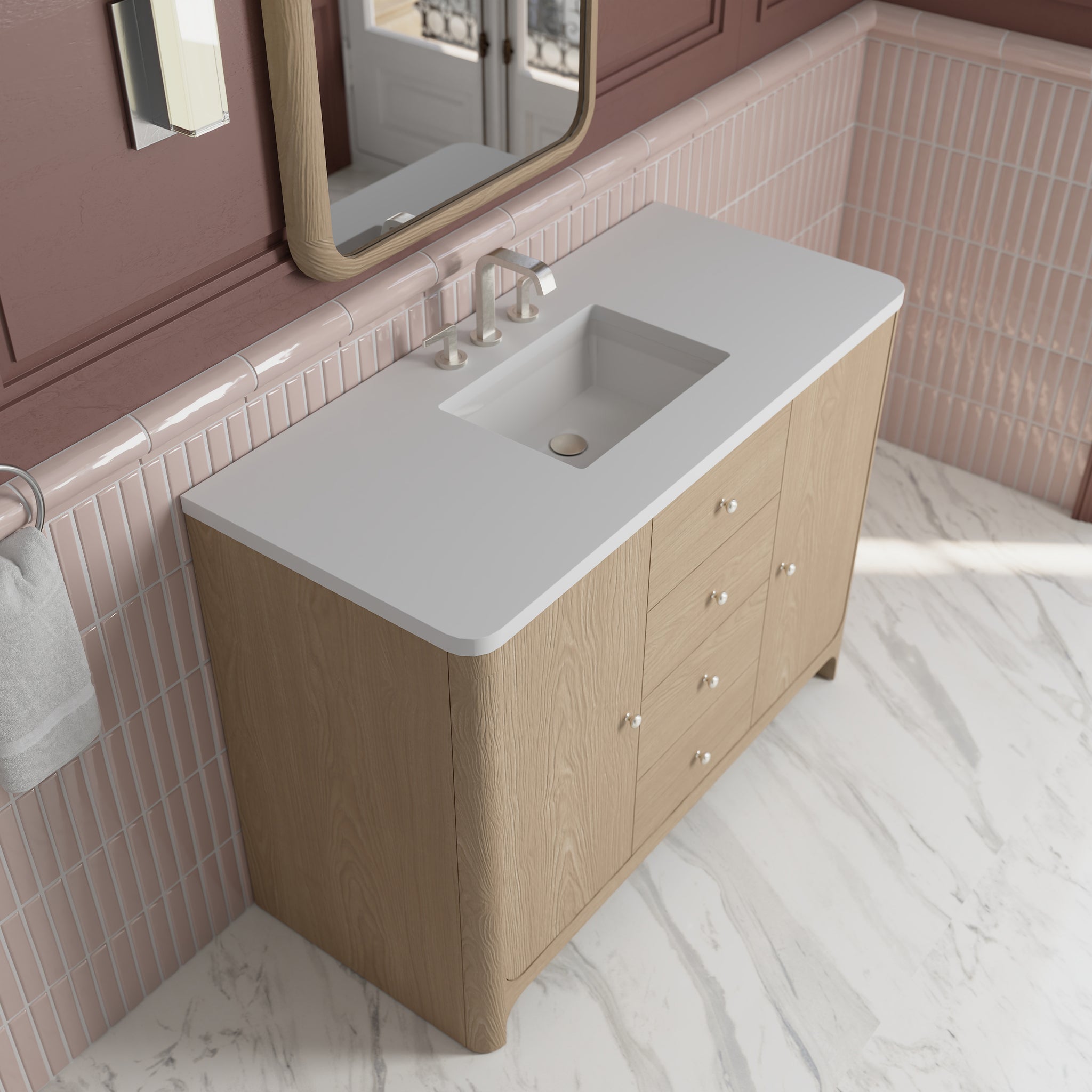 James Martin Gracyn 48" Single Bathroom Vanity, Coastal Driftwood, view 28