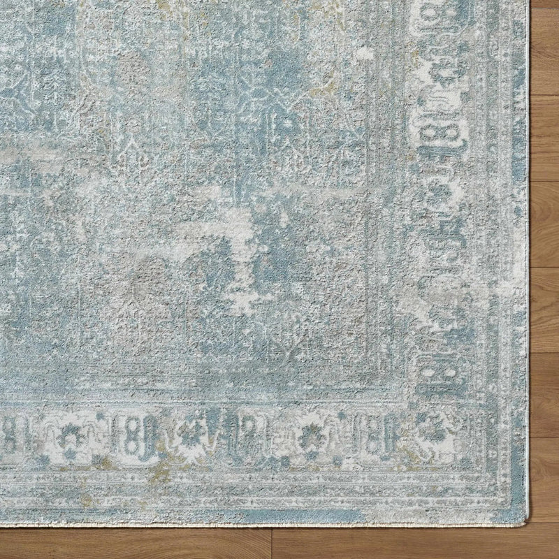 Pryce Blue Gray Thick Luxe Boutique Rug by Boutique Rugs