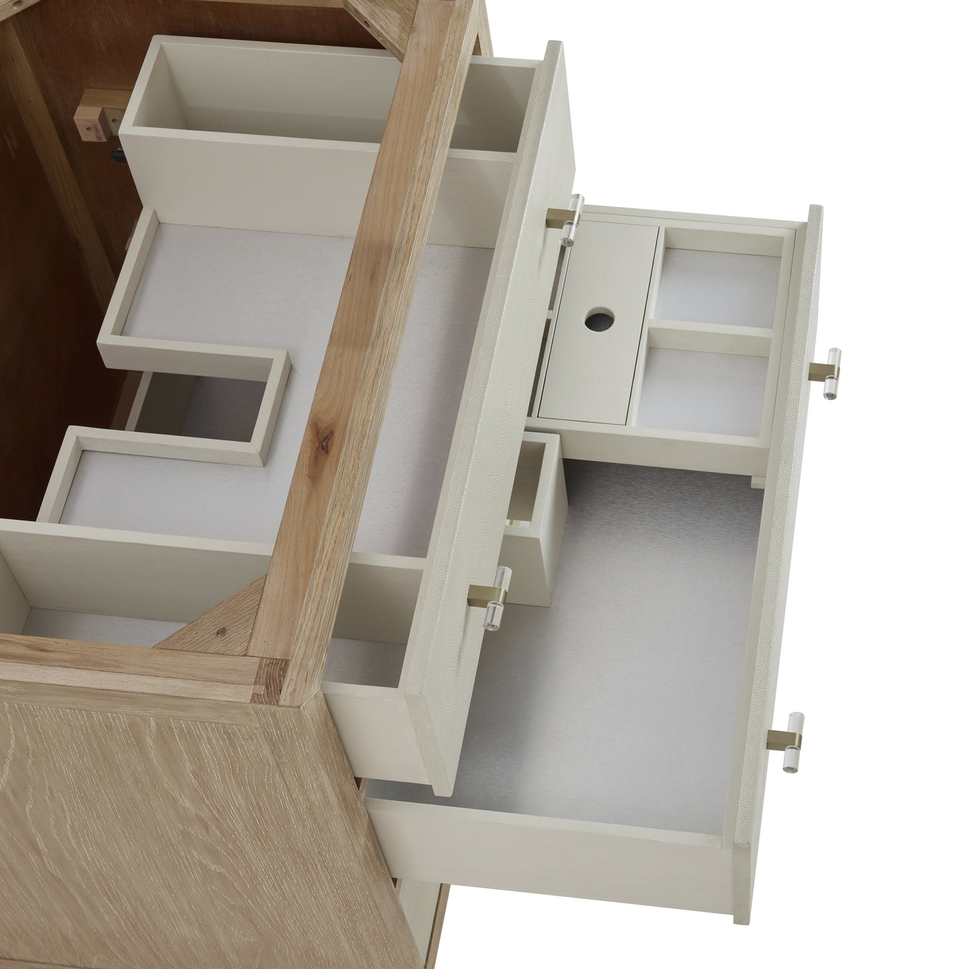 James Martin Celeste 36" Single Bathroom Vanity, Sunwashed Oak with Embossed Shagreen Drawer Fronts, view 15