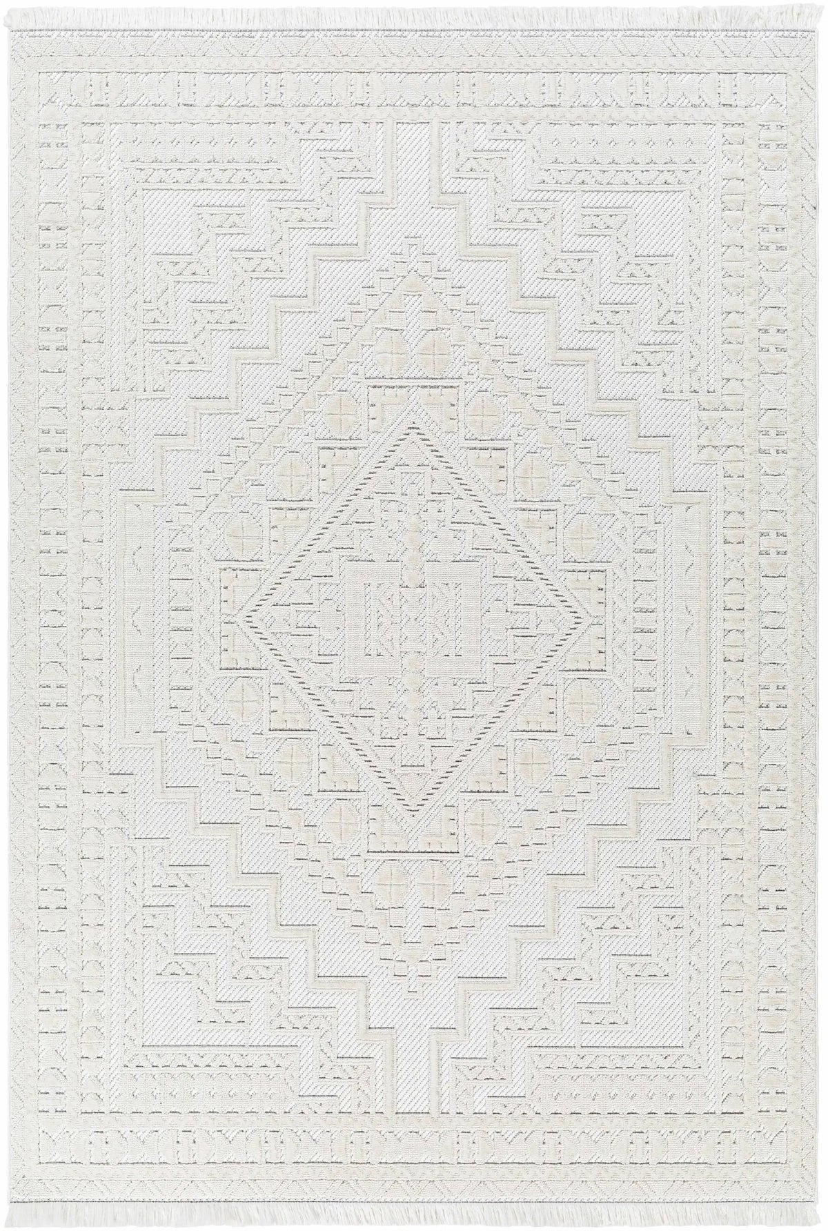 Alya White Fringe Rug, photo 12 of 18