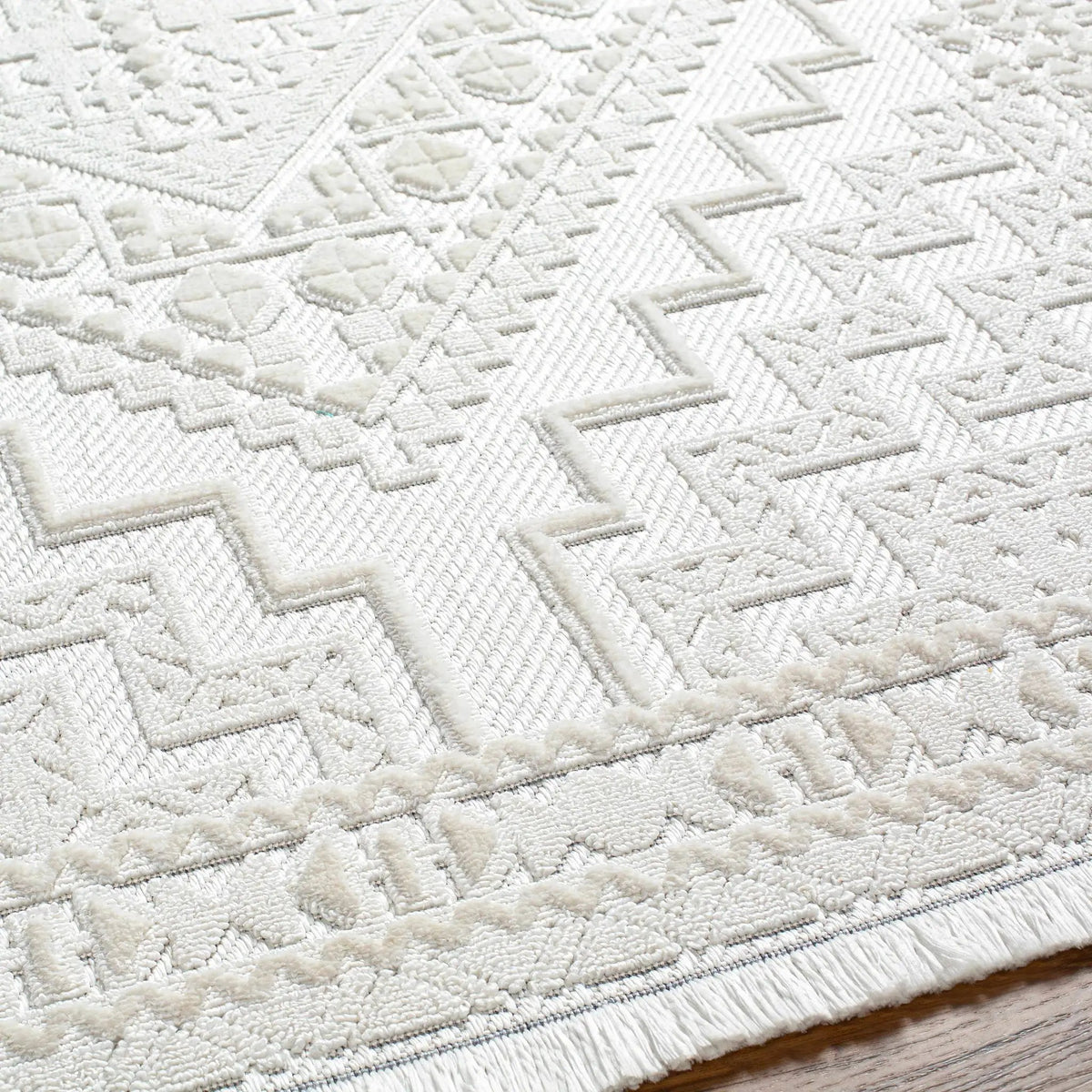Alya White Fringe Rug, photo 17 of 18