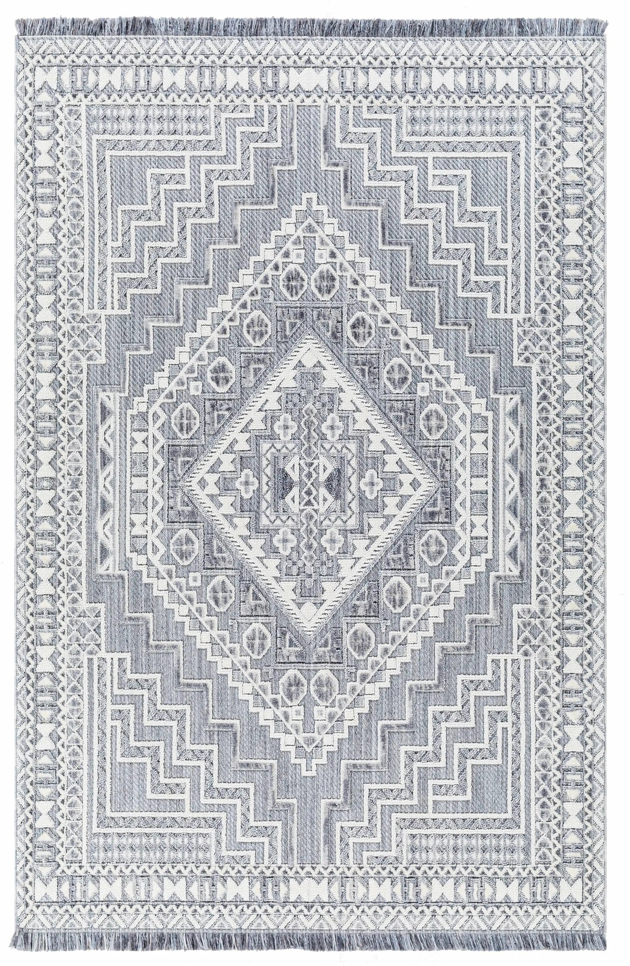 Alya Charcoal Textured Area Rug by Hauteloom