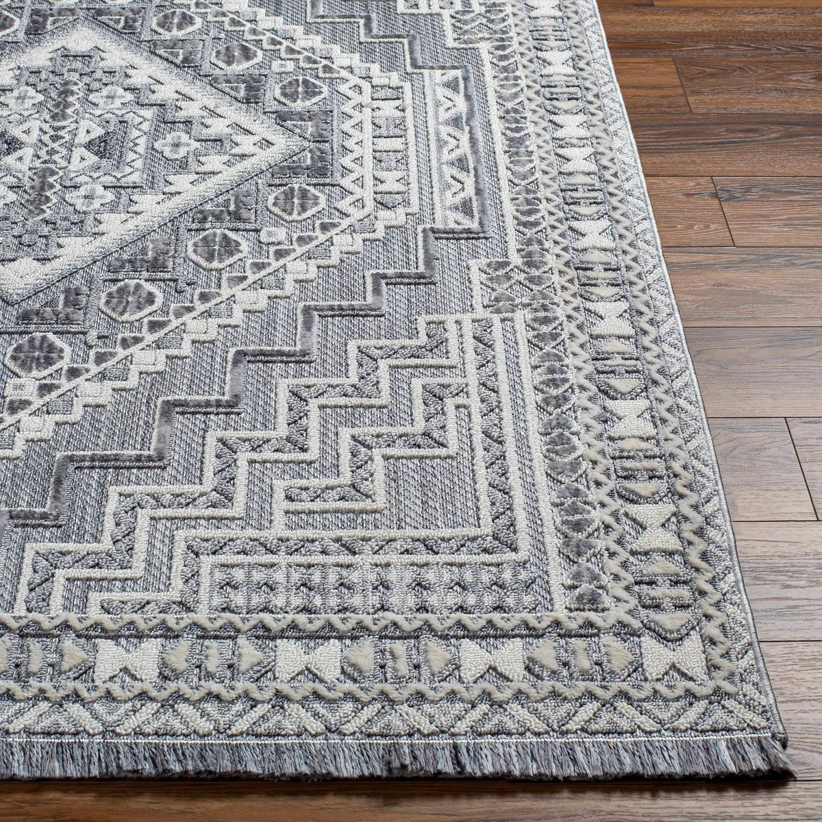 Alya Charcoal Textured Area Rug, photo 11 of 16
