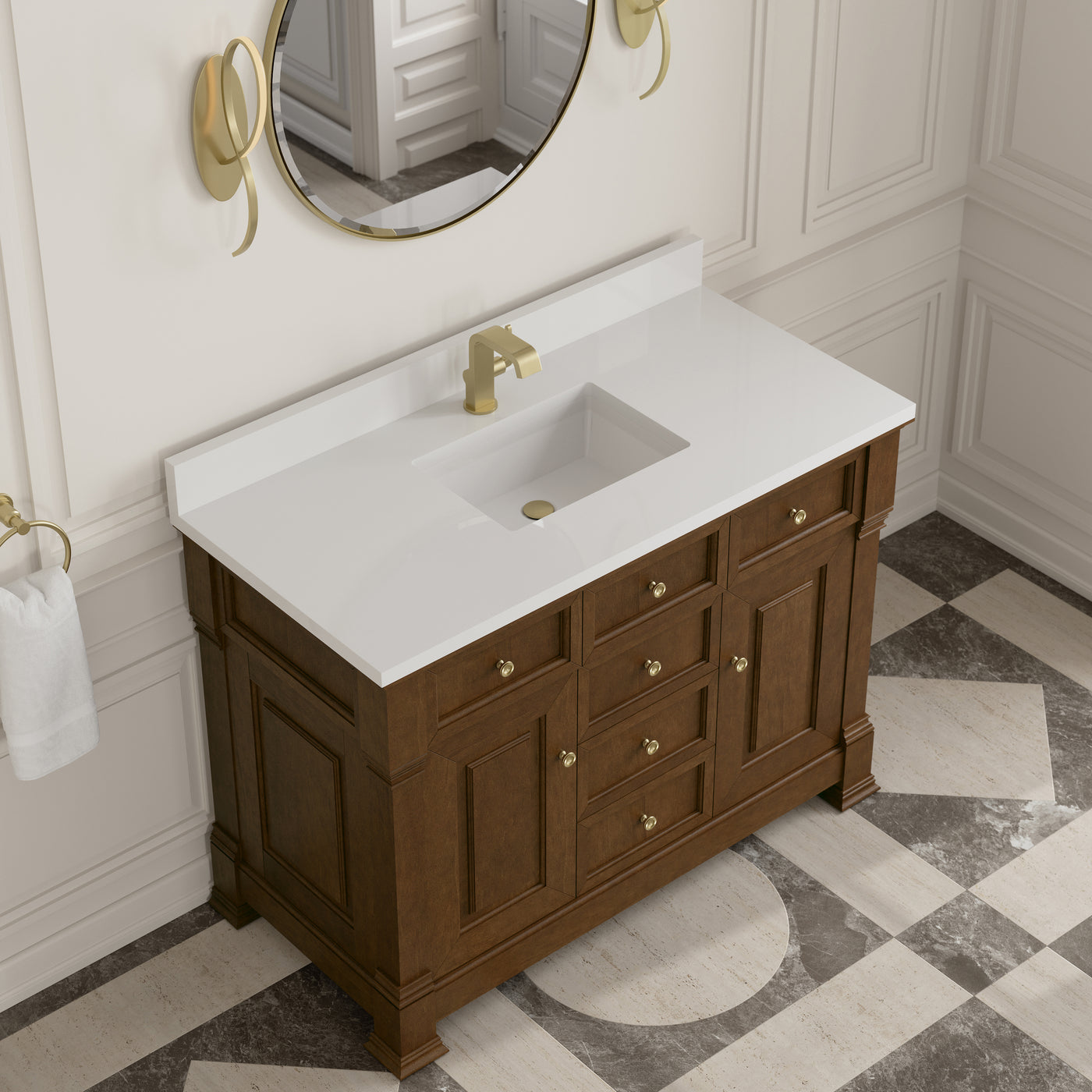 James Martin Brookfield 48" Single Bathroom Vanity, Honey Oak, view 39
