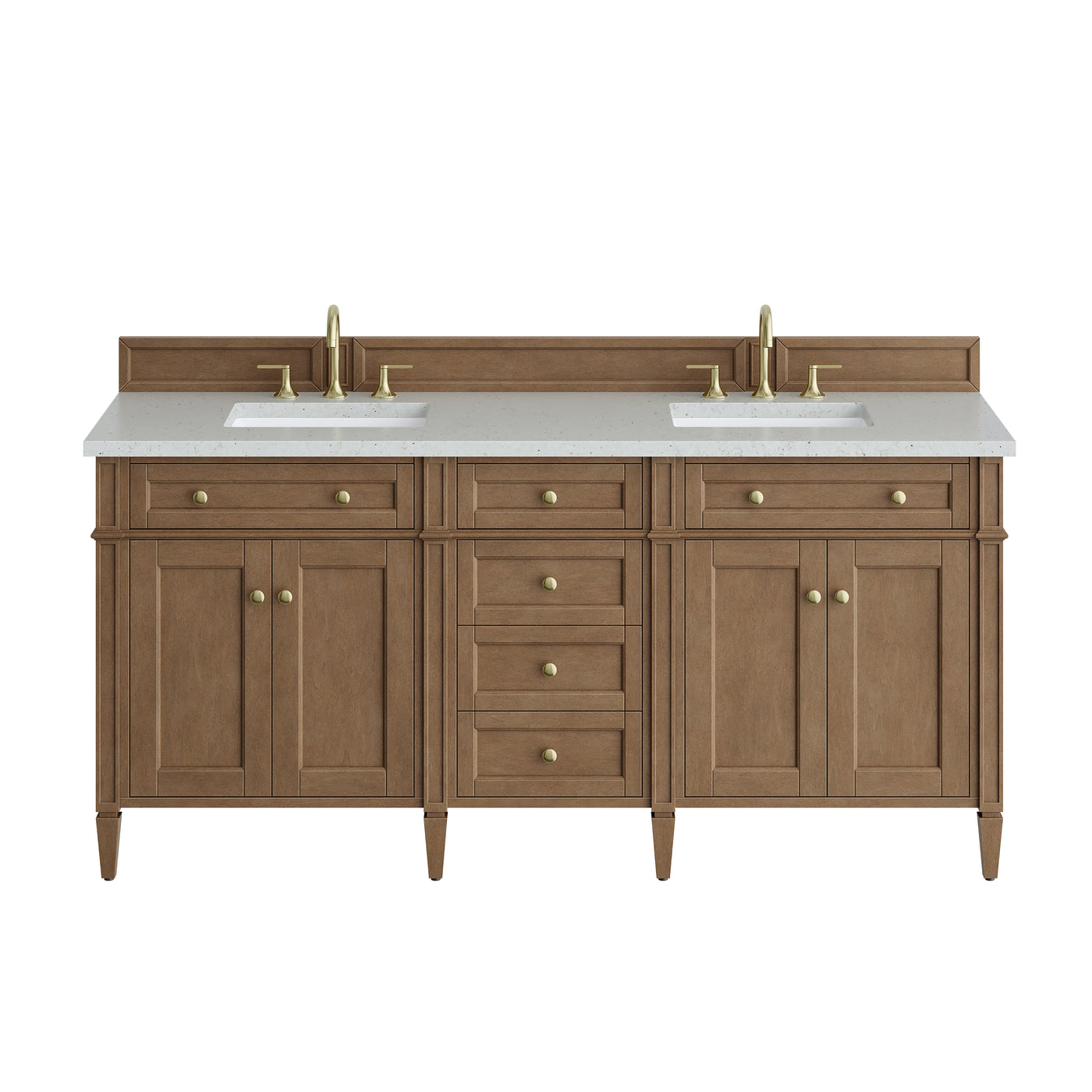 James Martin Brittany 72" Double Bathroom Vanity, Pecan, view 29