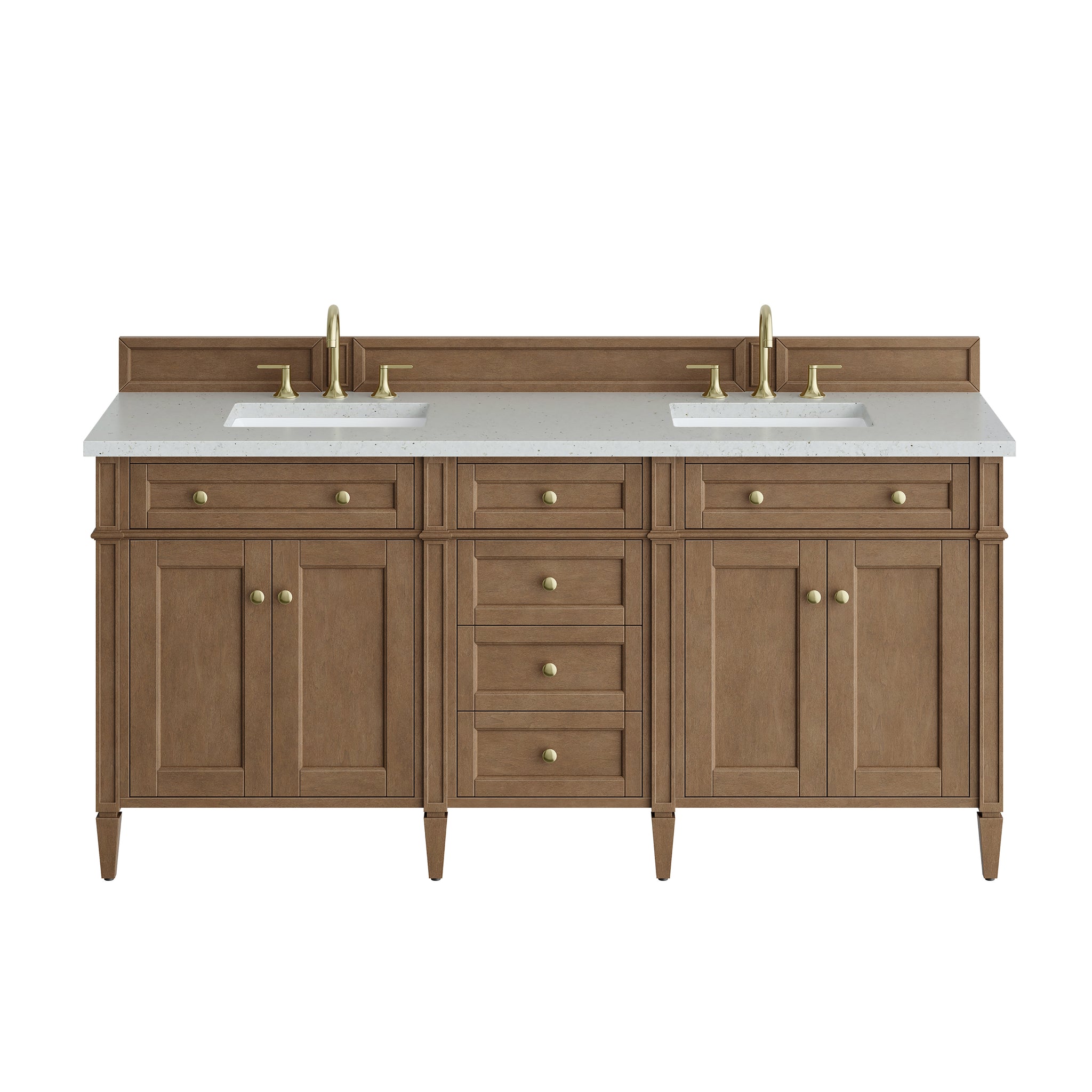 James Martin Brittany 72" Double Bathroom Vanity, Pecan, view 29