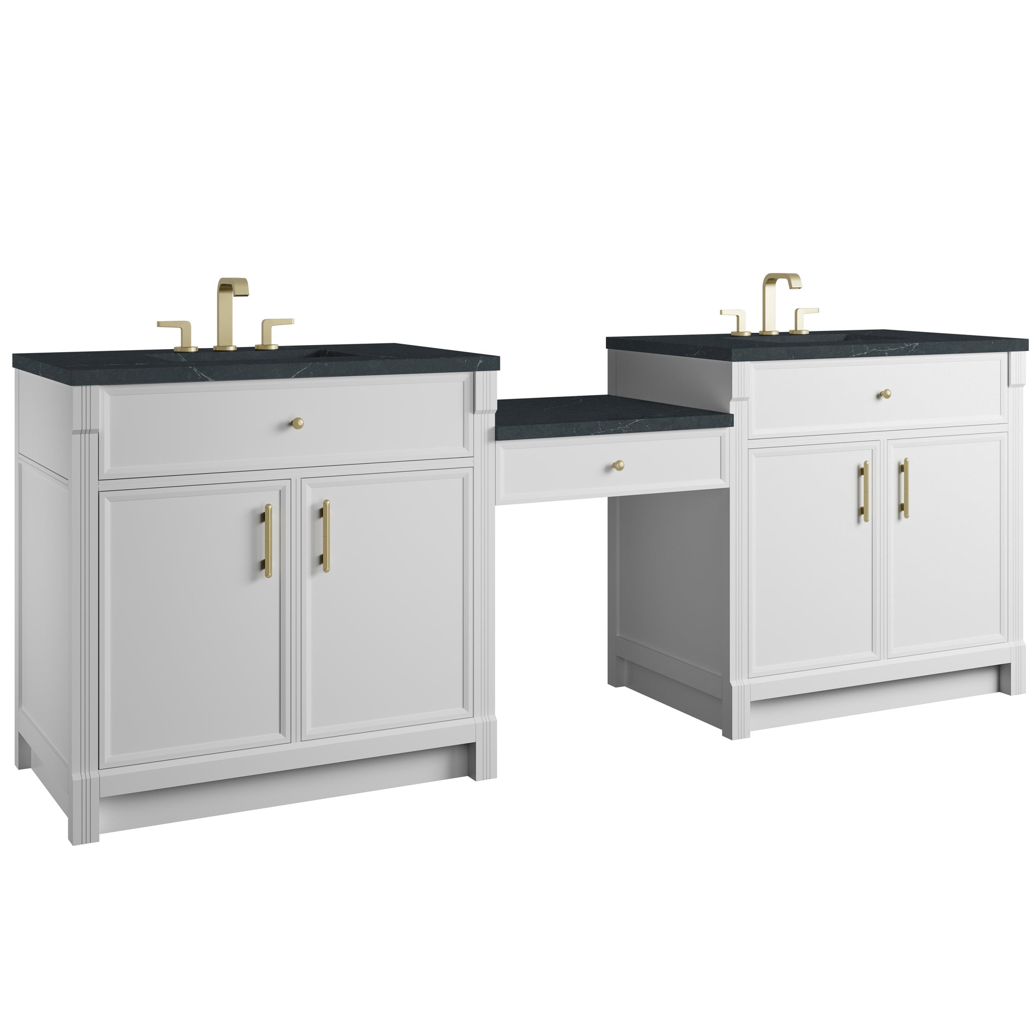 James Martin Bellshire 96" Double Bathroom Vanity, Bright White, view 30