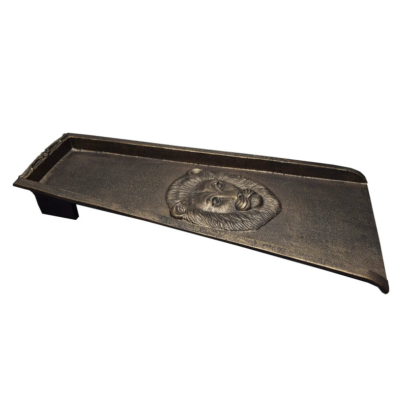 Bronze Lion 24-in Cast Aluminum Downspout Gutter Splash Block by Sharicks