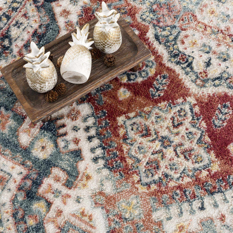 Brend Rust Medallion Area Rug - Clearance by Boutique Rugs