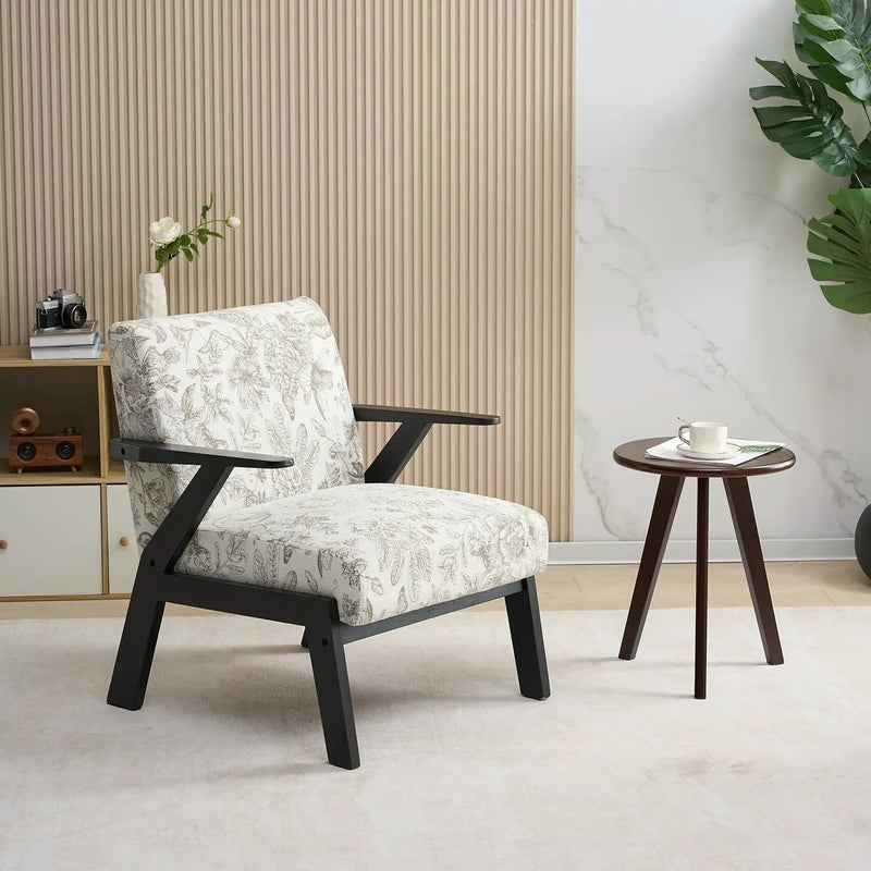 Mid-Century Modern Lounge Armchair - Seat Cushion (Beige + Grey) by HouseOfZazla