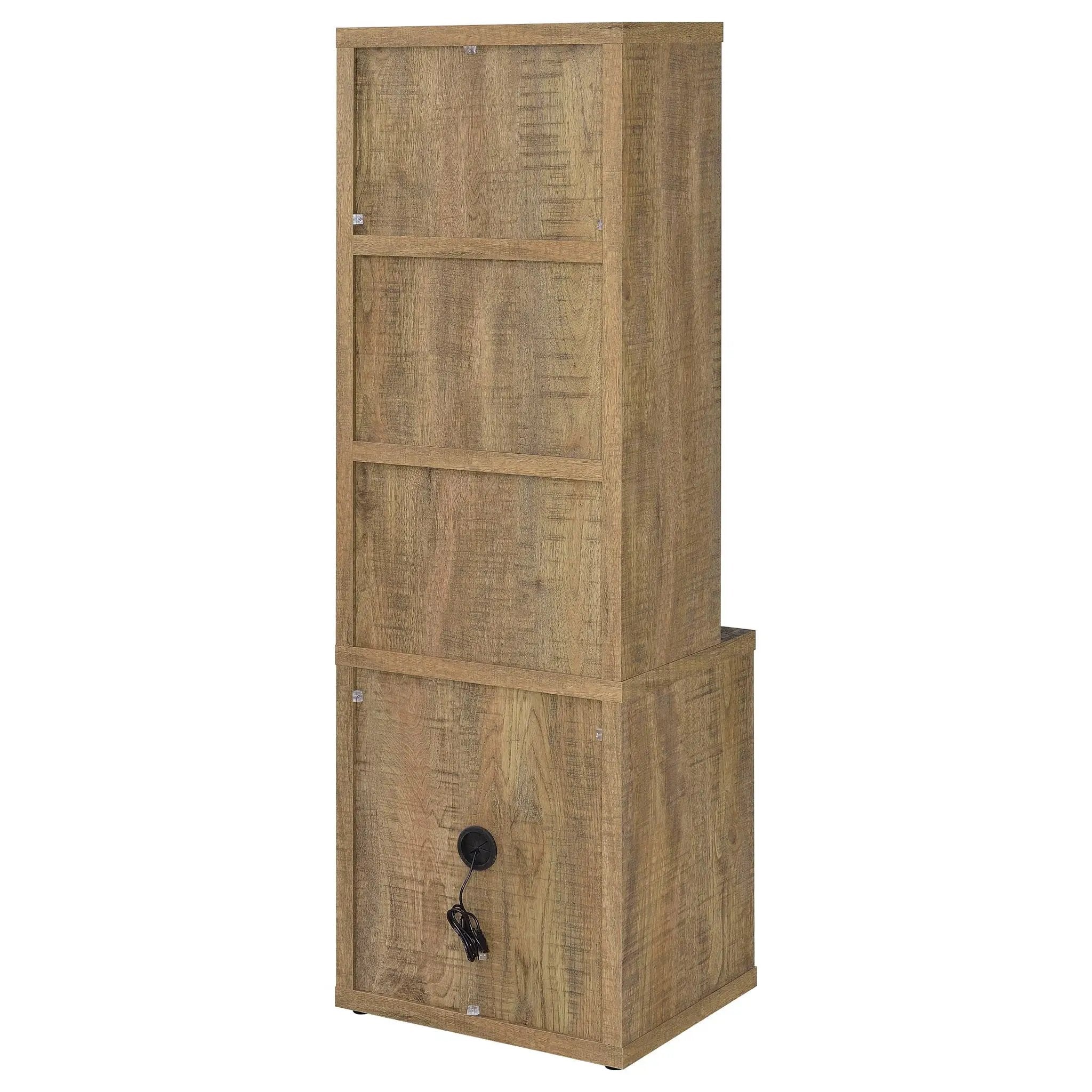 Geary - 3 Shelf Bookcase With USB Charging And Lockable Top Drawer