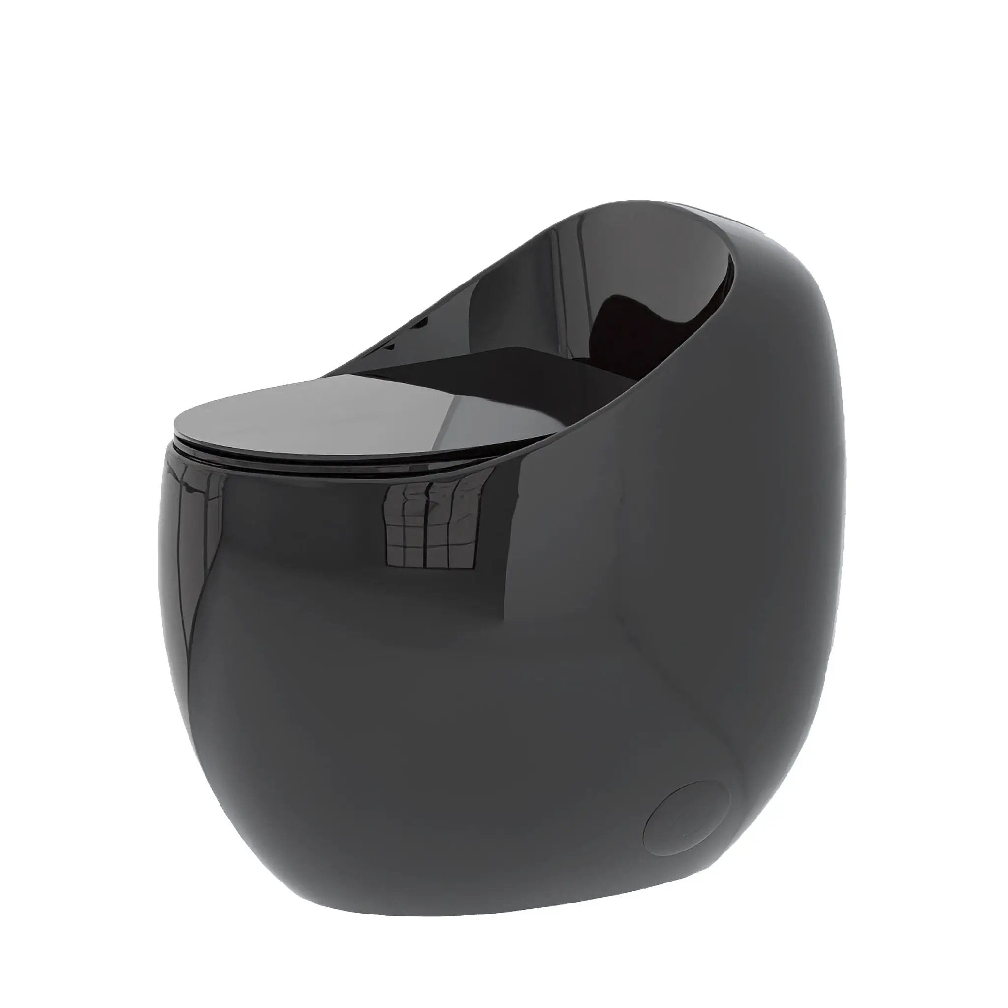 Modern Egg Shape Toilet 1.28 Gpf Single Flush Ceramic by HouseOfZazla