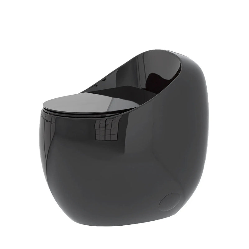 Modern Egg Shape Toilet 1.28 Gpf Single Flush Ceramic by HouseOfZazla