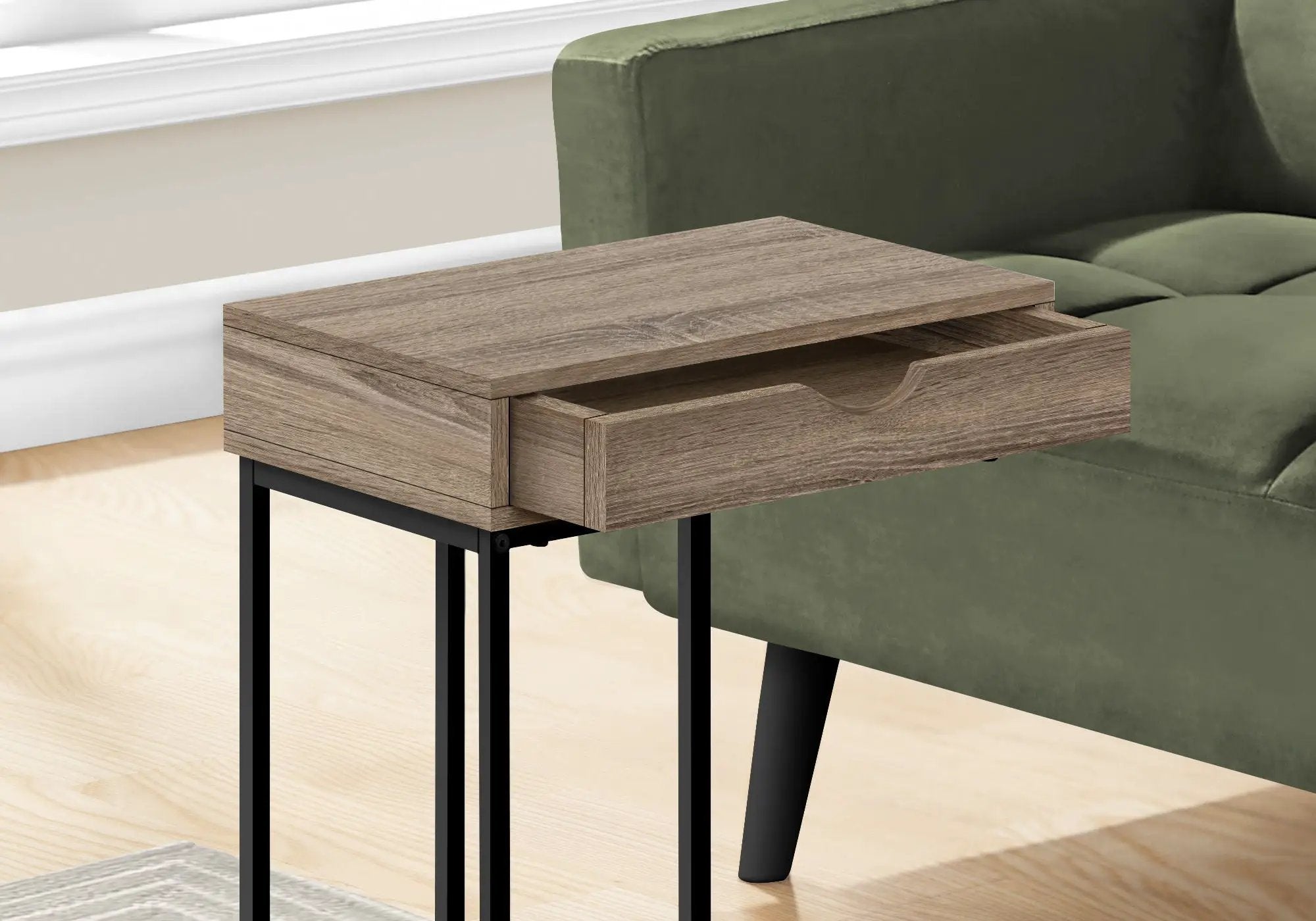 Accent Table, C - Shaped Contemporary & Modern Versatile Design by Unique Piece Furniture