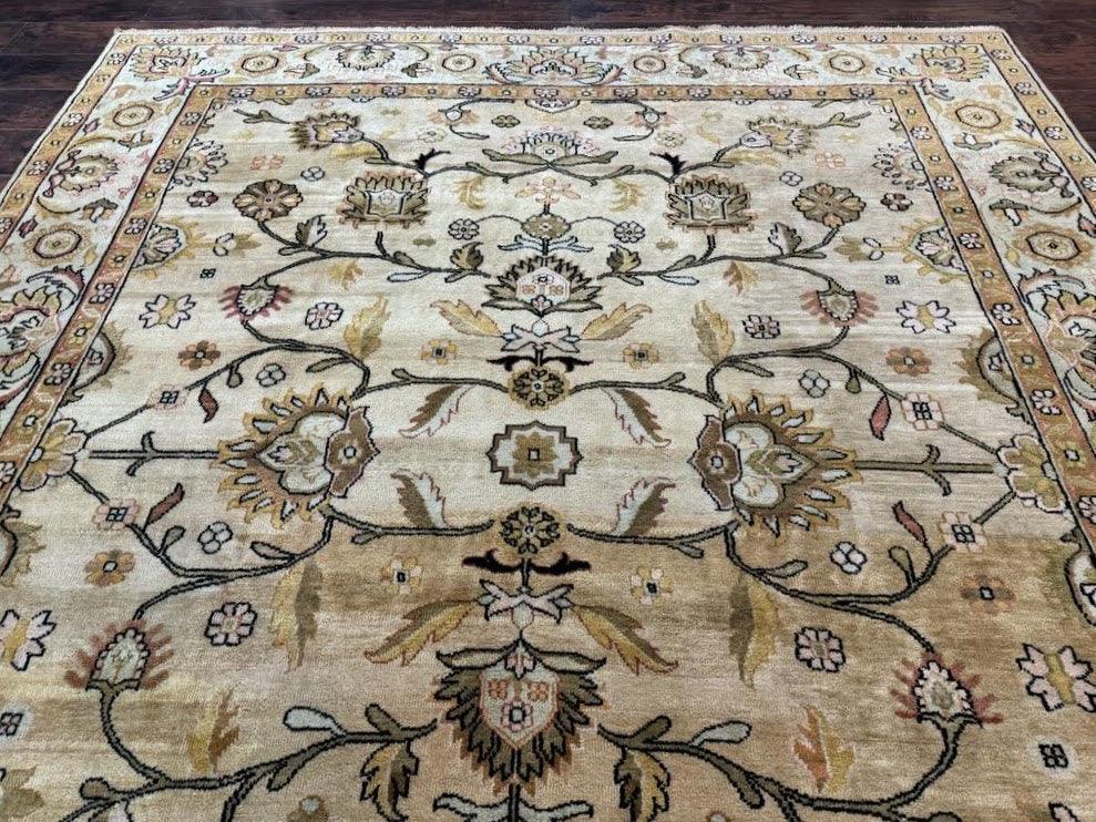 Turkish Oushak Rug 8x10, Vintage Wool Carpet by Jewel Rugs
