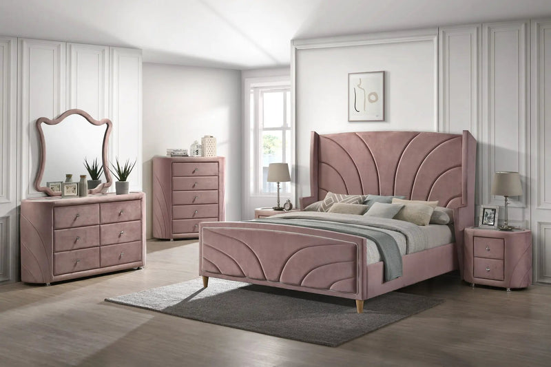 Salonia - Chest - Pink Velvet by Unique Piece Furniture