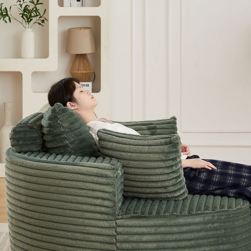 Modern Single Sofa With Backrest Pillow For Living Room by HouseOfZazla