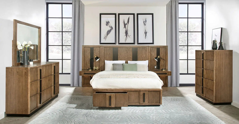 Terrace 2-drawer Queen Storage Bed Ash Brown by Unique Piece Furniture