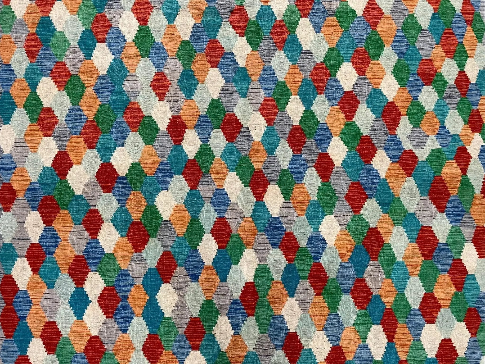 6.5 x 9.5 Colorful Chobi Kilim Rug 6 x 9 Multicolor Turkish Kilim Rug 7x10 Chobi Kilim Rug Playroom Rug Wool Kilim Rug 6x9 New Tribal Kilim by Jewel Rugs