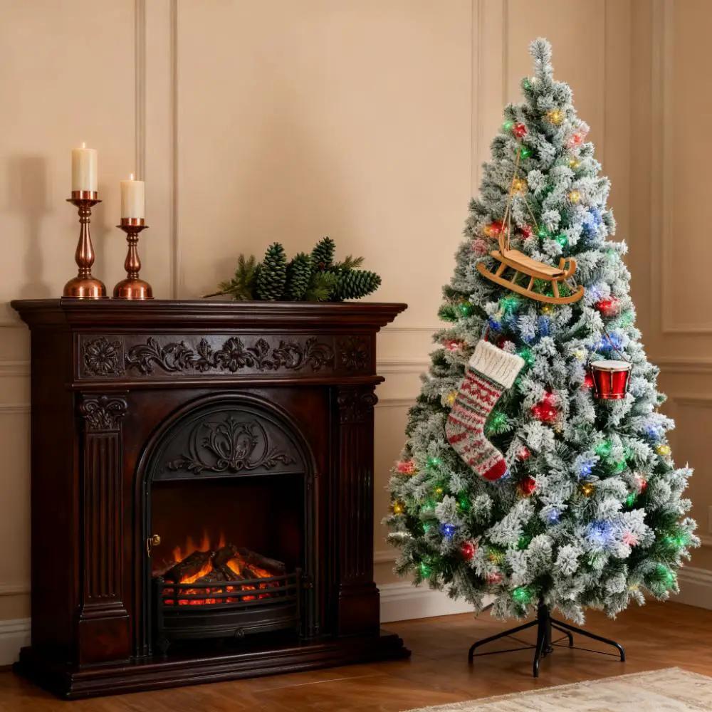 Artificial Snow Christmas Trees with Frosted Branches by HouseOfZazla