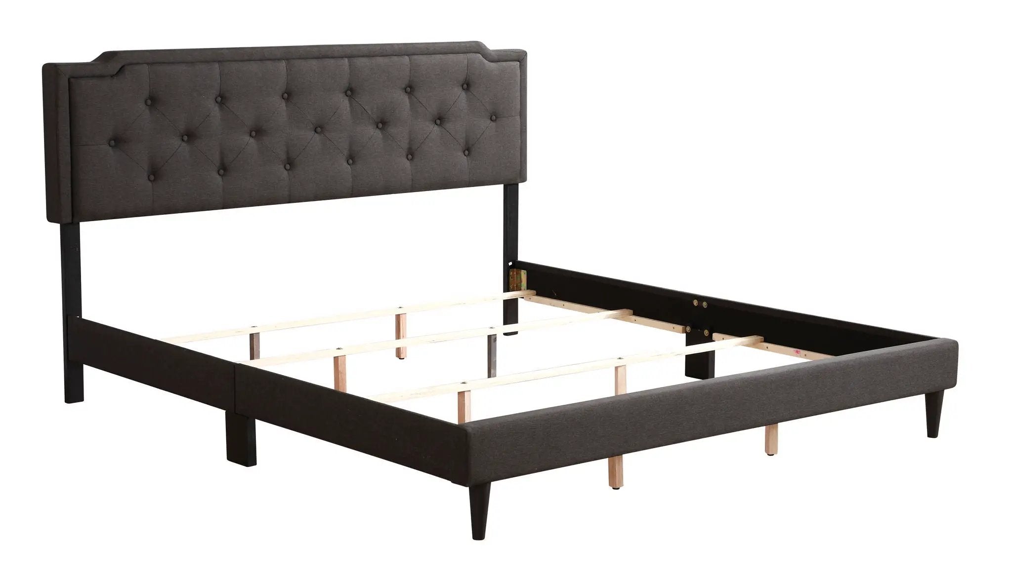 Button Tufted Bed Charming For Cozy Spaces by HouseOfZazla