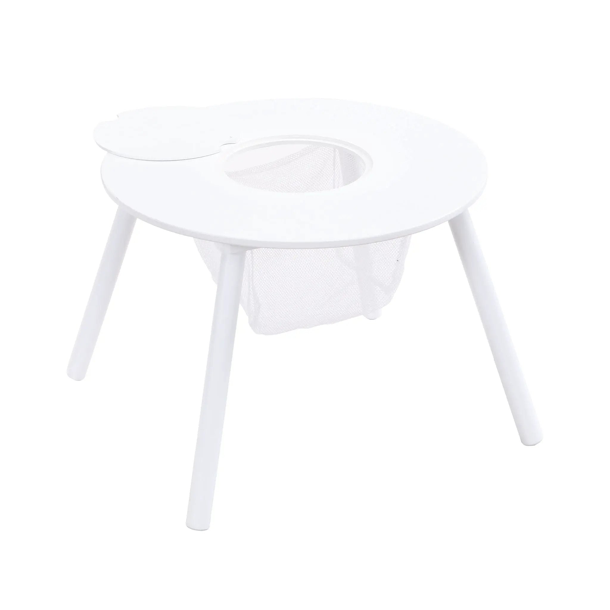 Children's Panel Table With 4 Chairs - White by HouseOfZazla