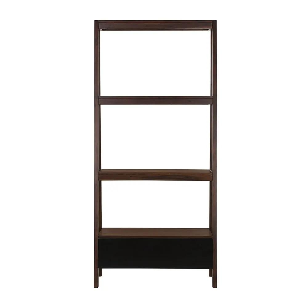 Ladder Shelf, Ladder Style Display Shelf - Natural Wood / Brown by HouseOfZazla