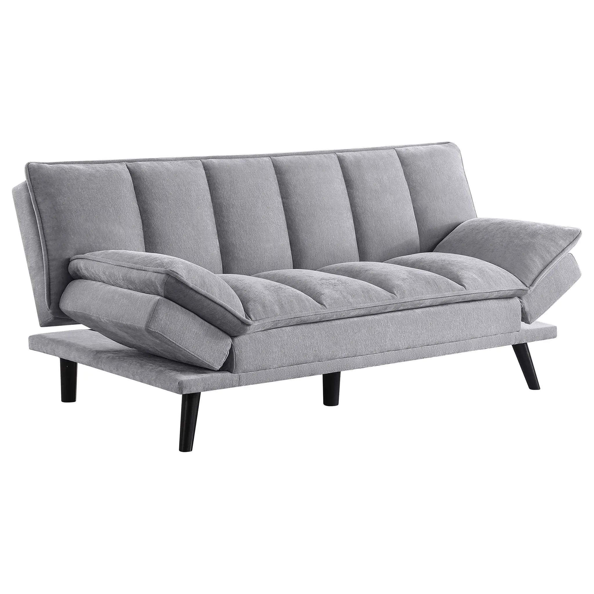 Laredo Upholstered Tufted Convertible Sofa Bed Grey by Unique Piece Furniture