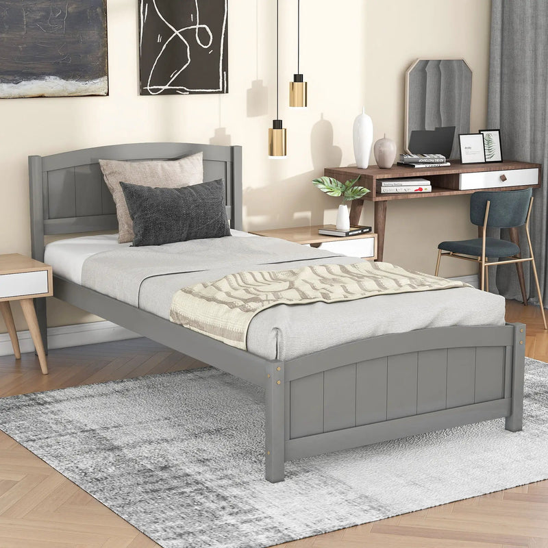 Platform Bed & Headboard, Footboard And Wood Slat Support by HouseOfZazla