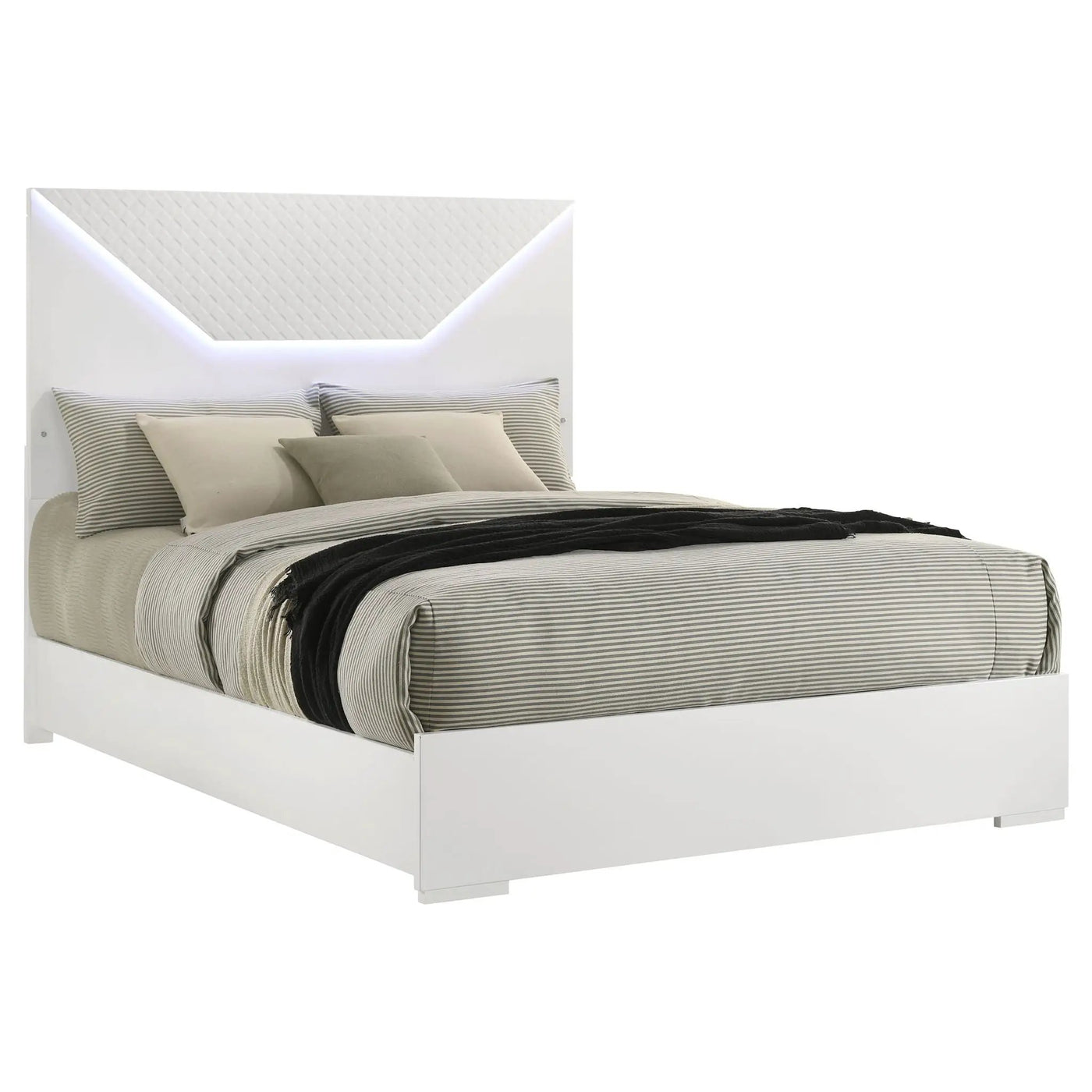 Pierce - Panel Bed LED Headboard by HouseOfZazla
