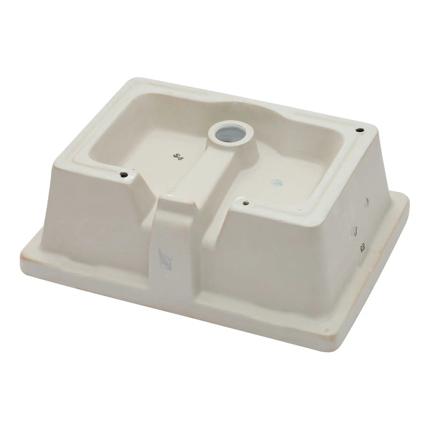 Modern Ceramic Rectangular Undermount Bathroom Sink With Overflow by HouseOfZazla