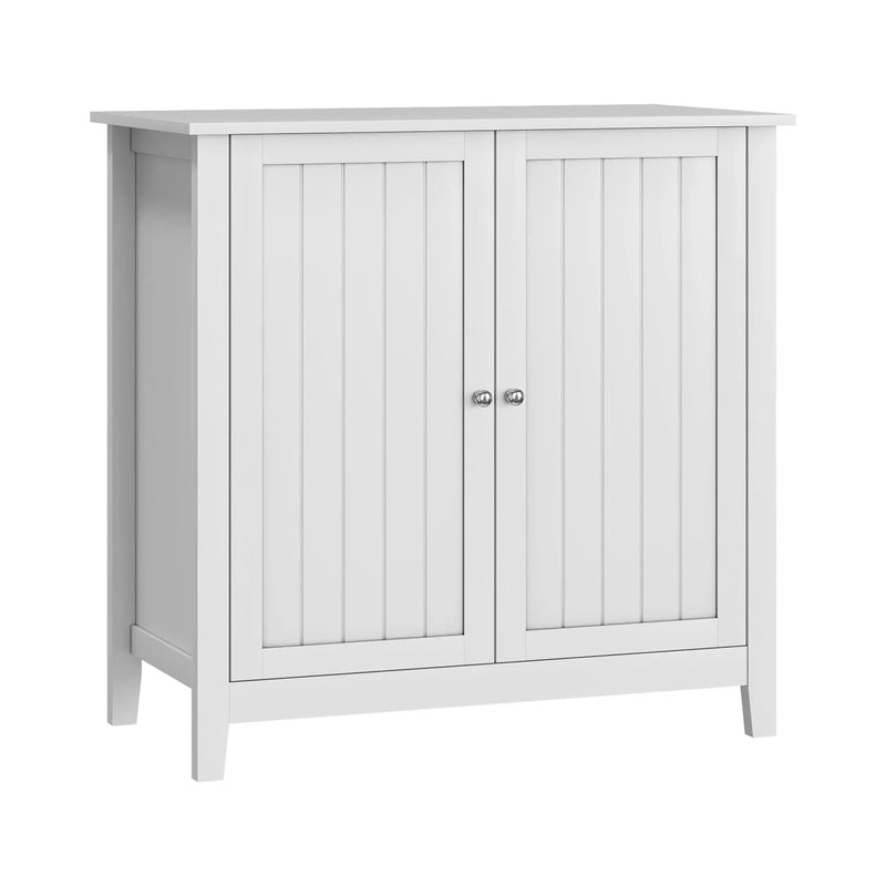 Double Door Storage Cabinet With Knobs - White by Unique Piece Furniture
