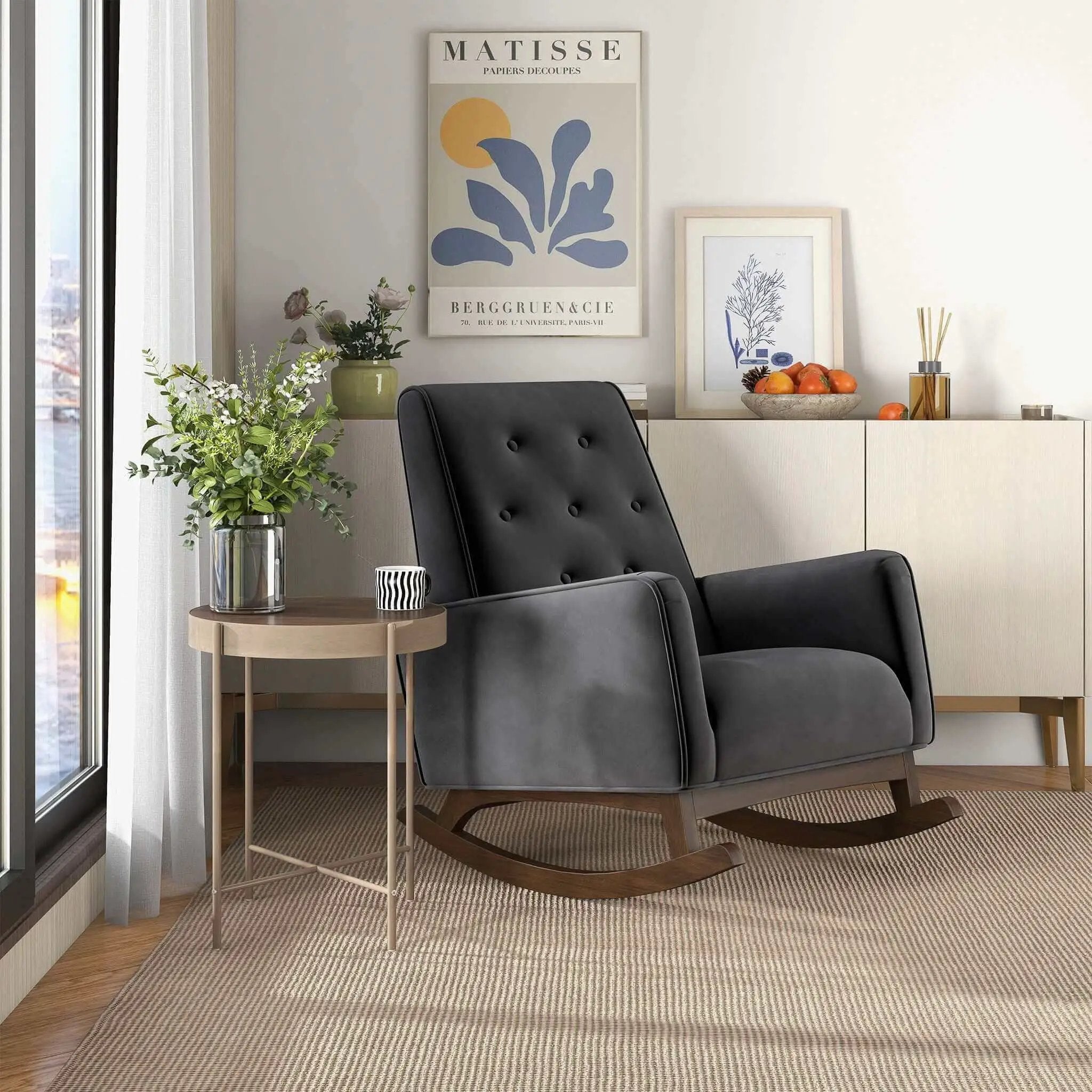 Demetrius - Mid-Century Modern Rocking Chair by Unique Piece Furniture