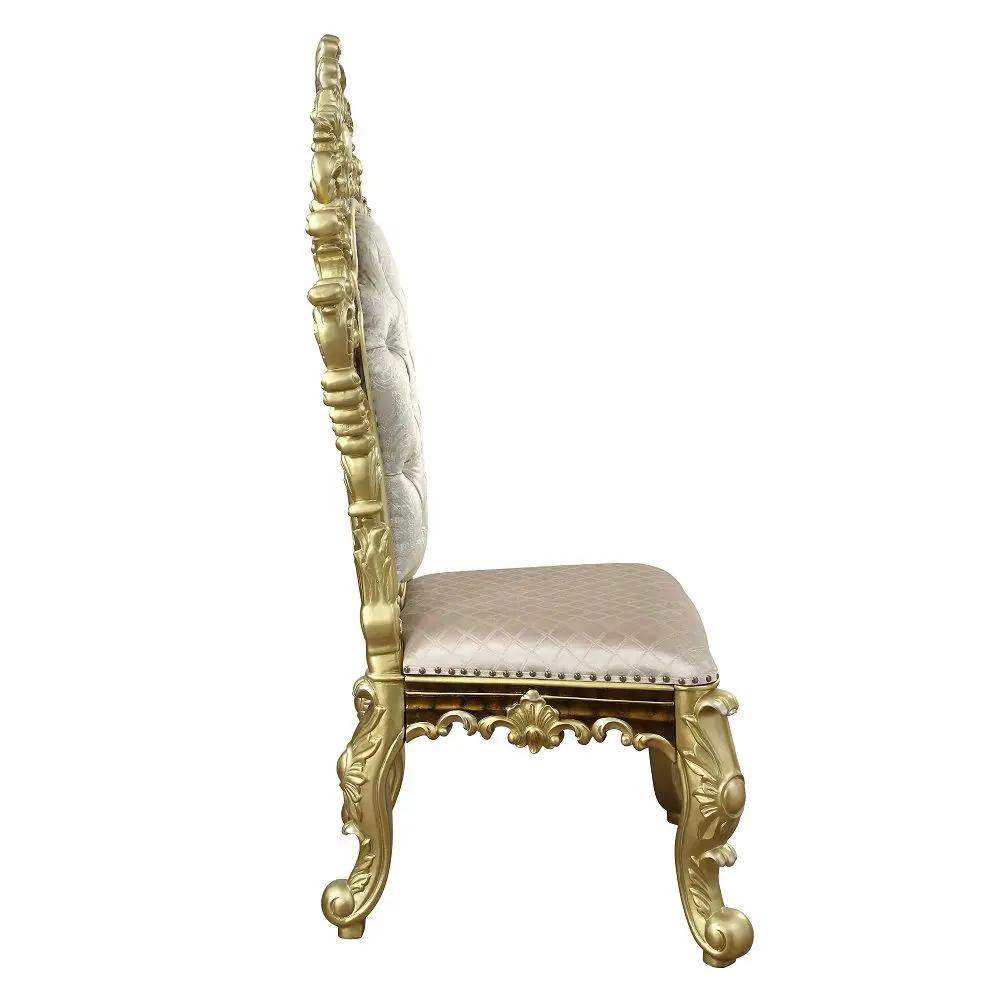 Desiderius - Side Chair (Set of 2) - Antique Gold & Hand-Painted Brown by Unique Piece Furniture