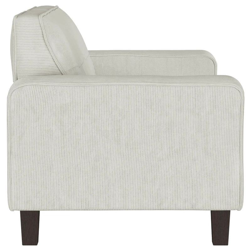 Xana - Track Arm Tufted Loveseat - Greige