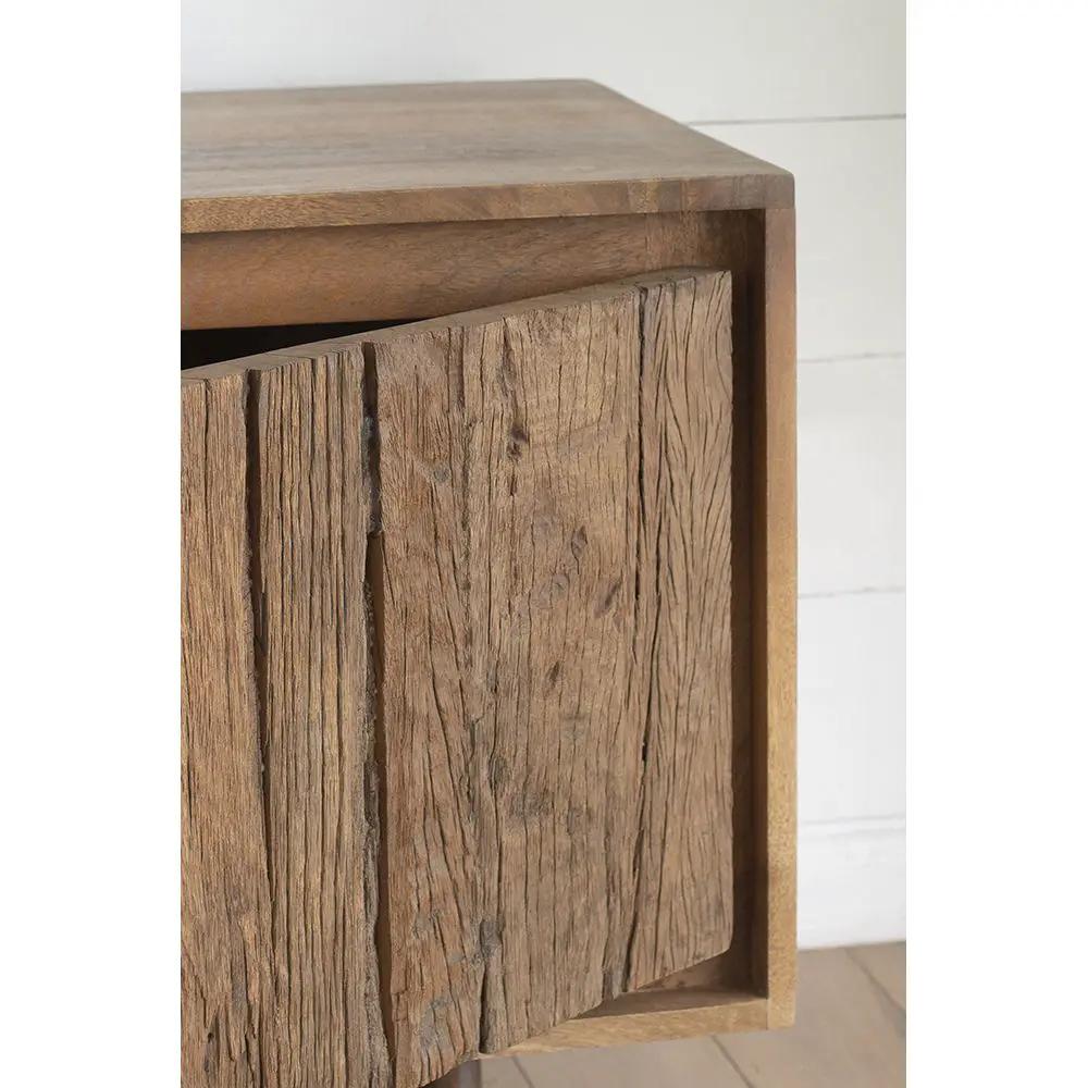 TV Cabinet With Recycle Wood 2 Door - Brown by Unique Piece Furniture