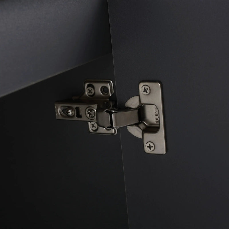 Contemporary Wall Mounted Bathroom Vanity With Resin Double Sink by HouseOfZazla
