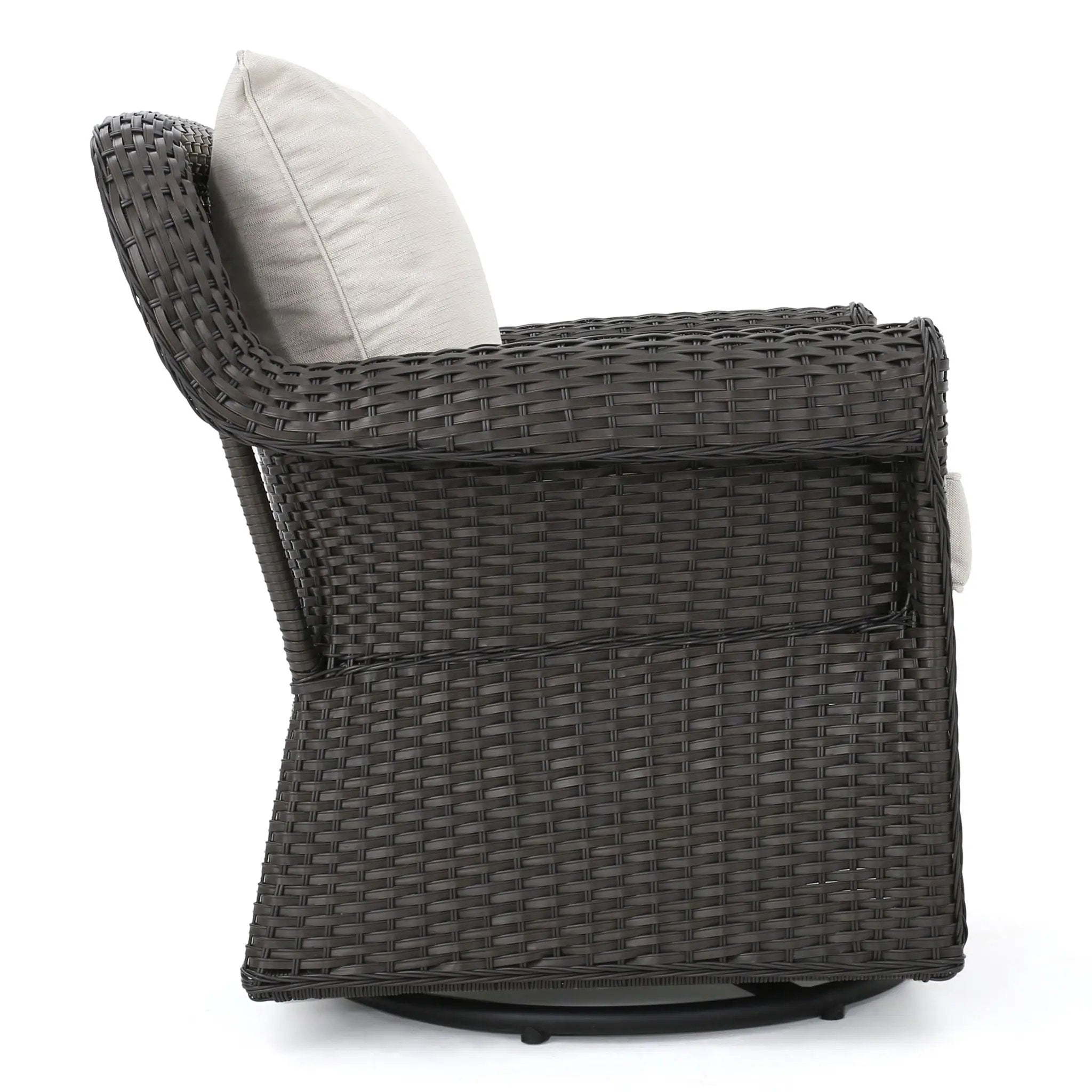 Amaya Outdoor Swivel Rocker Chair with Water Resistant Cushions by HouseOfZazla