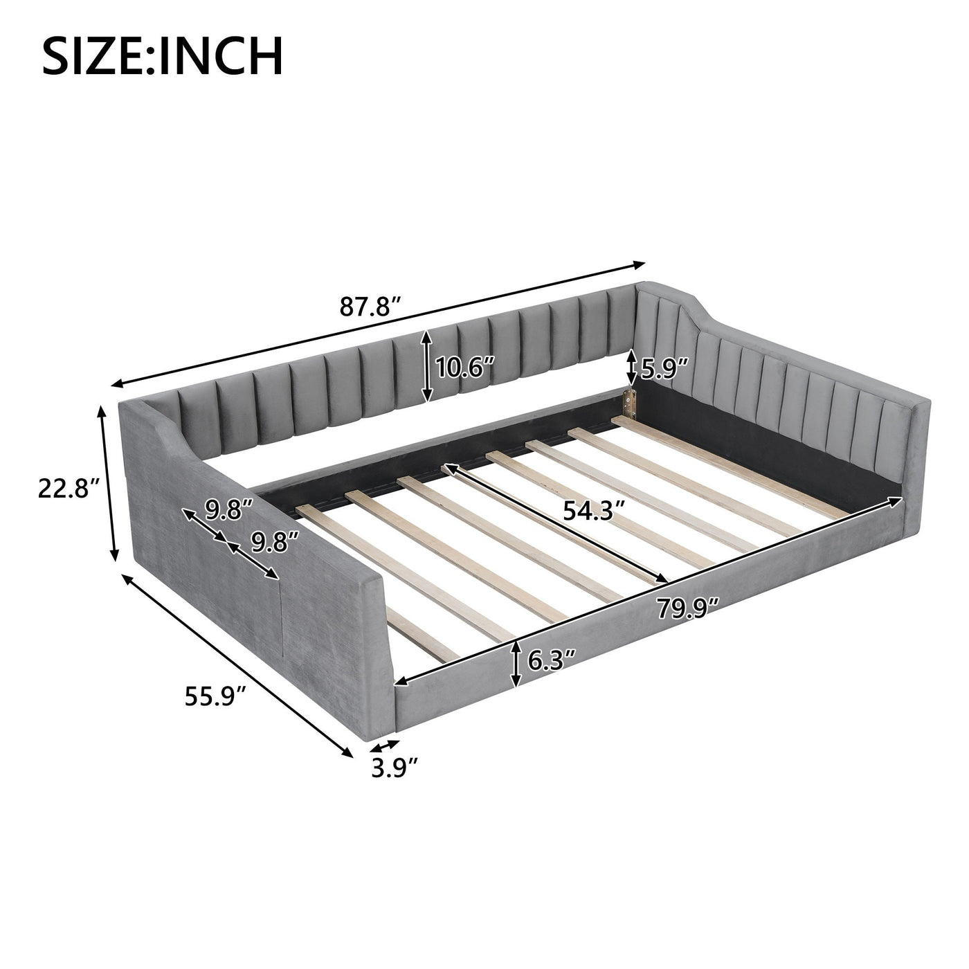 Daybed With Side Storage Pocket by Unique Piece Furniture