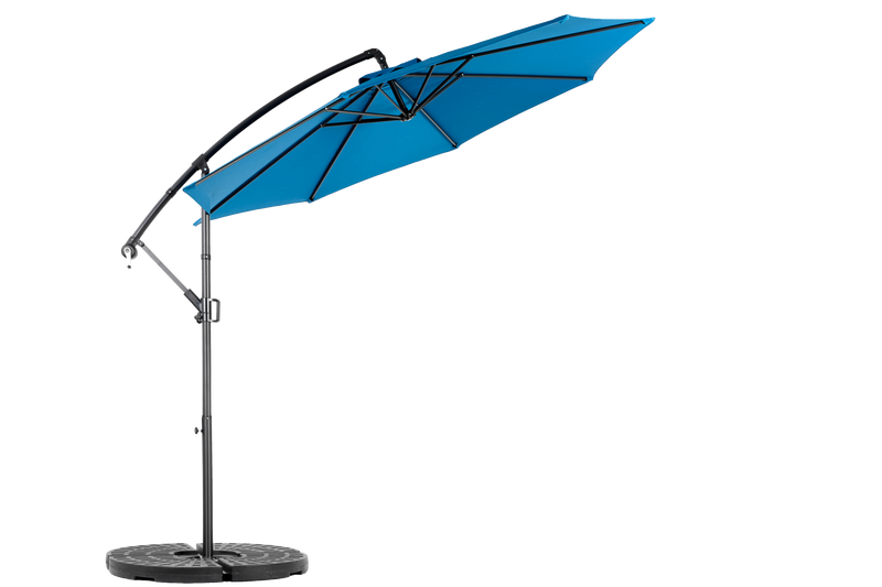 10ft Offset Hanging Market Patio Umbrella with Easy Tilt Adjustment by HouseOfZazla