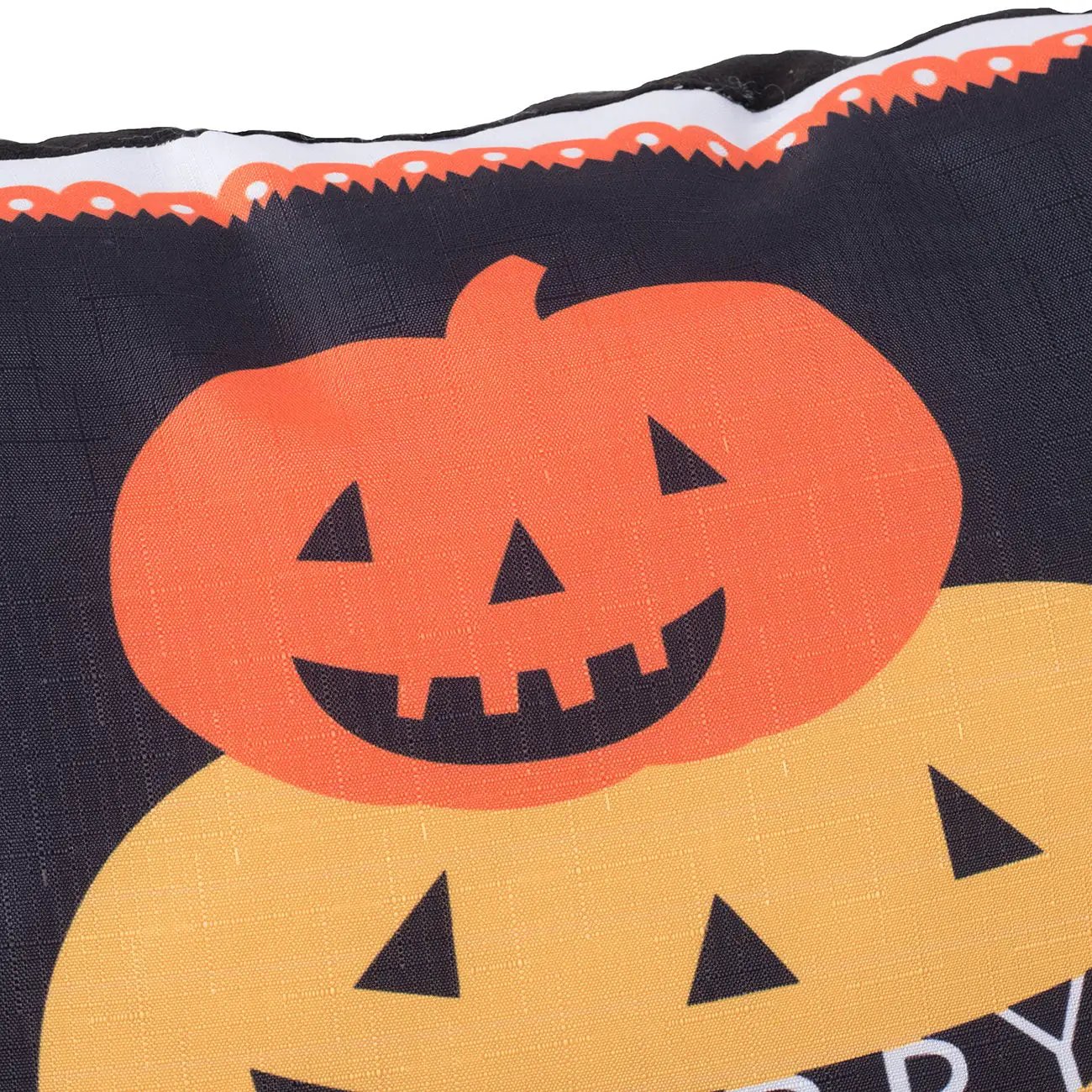 Halloween Pumpkin Pillow - Black / Orange by Unique Piece Furniture