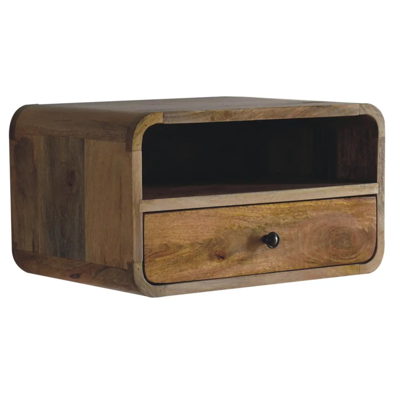 Curved Upper Slot Floating Nightstand by Unique Piece Furniture