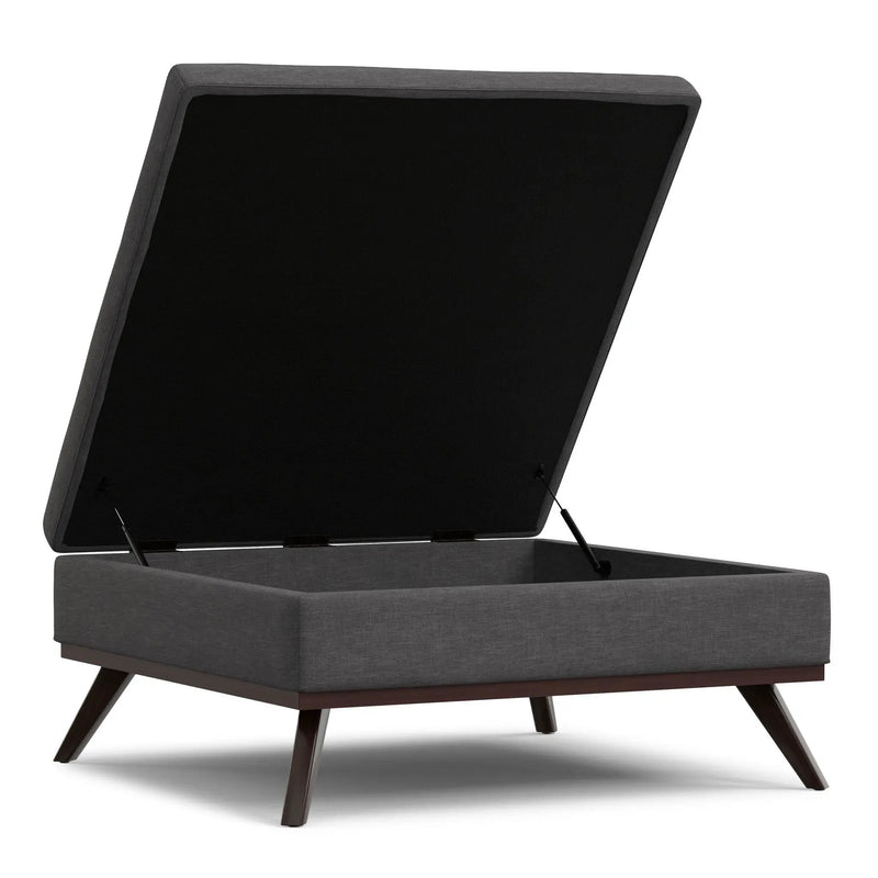 Owen - Multifunctional Square Coffee Table Storage Ottoman by HouseOfZazla