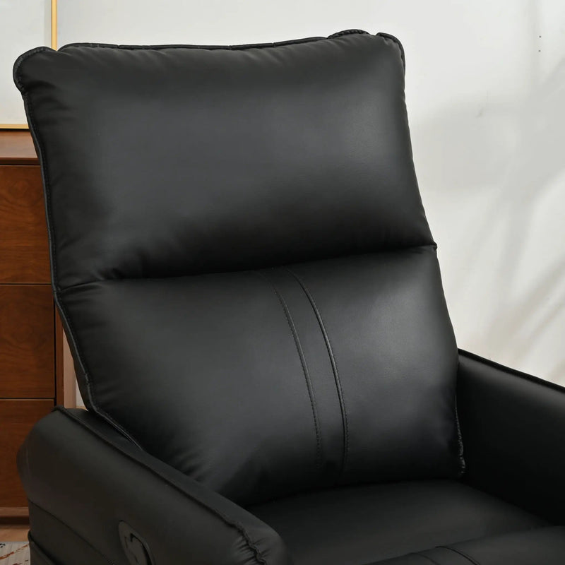 360° Modern Small Rocking Swivel Recliner Chair With Side Pocket by Unique Piece Furniture