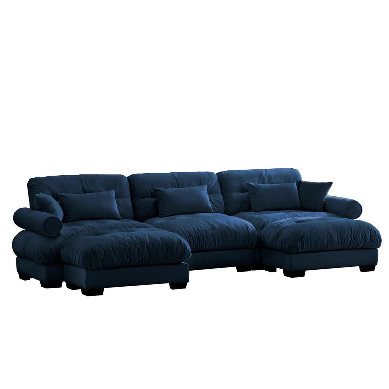 Super Comfort Oversized Modular Sectional Sofa With Movable Ottoman by Unique Piece Furniture