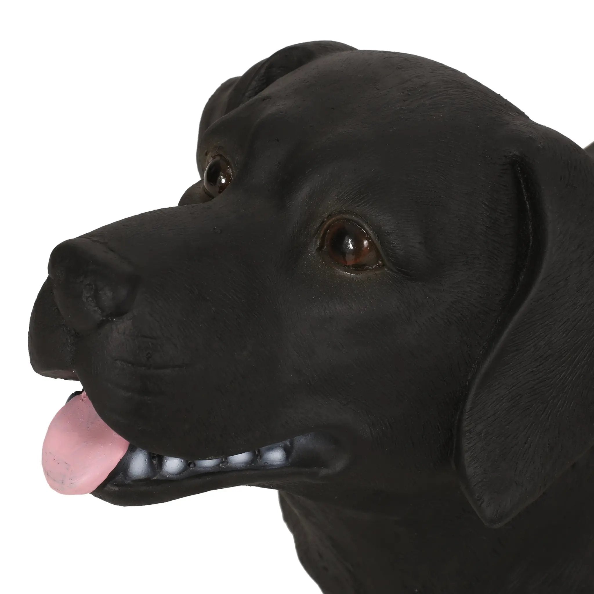 MGO Dog Bench - Outdoor Labrador Design, Matte Black by HouseOfZazla